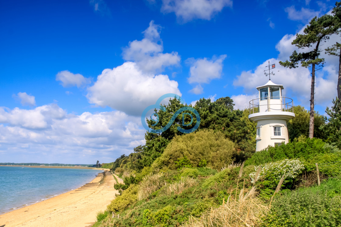 "Lepe Lighthouse, Hampshire" stock image