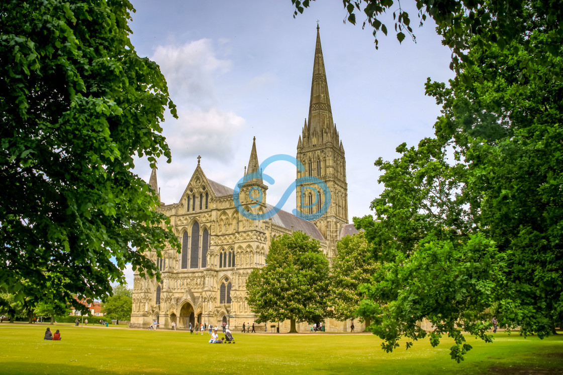 "Salisbury Cathedral, Wiltshire" stock image