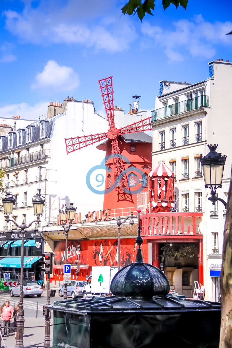 "Moulin Rouge, Paris" stock image