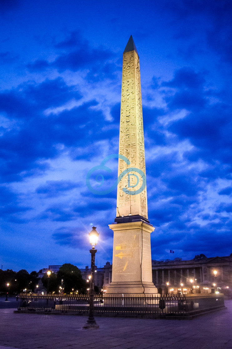 "Cleopatra's Needle, Paris" stock image