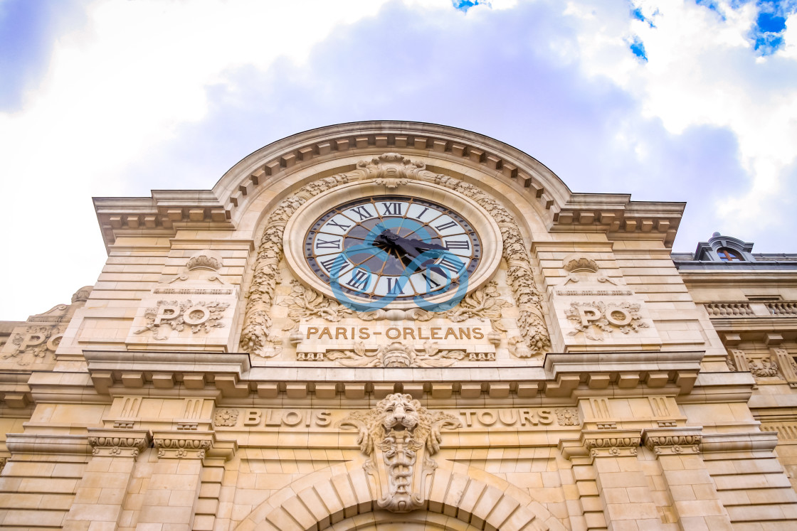 "Musee d'Orsay Clock" stock image