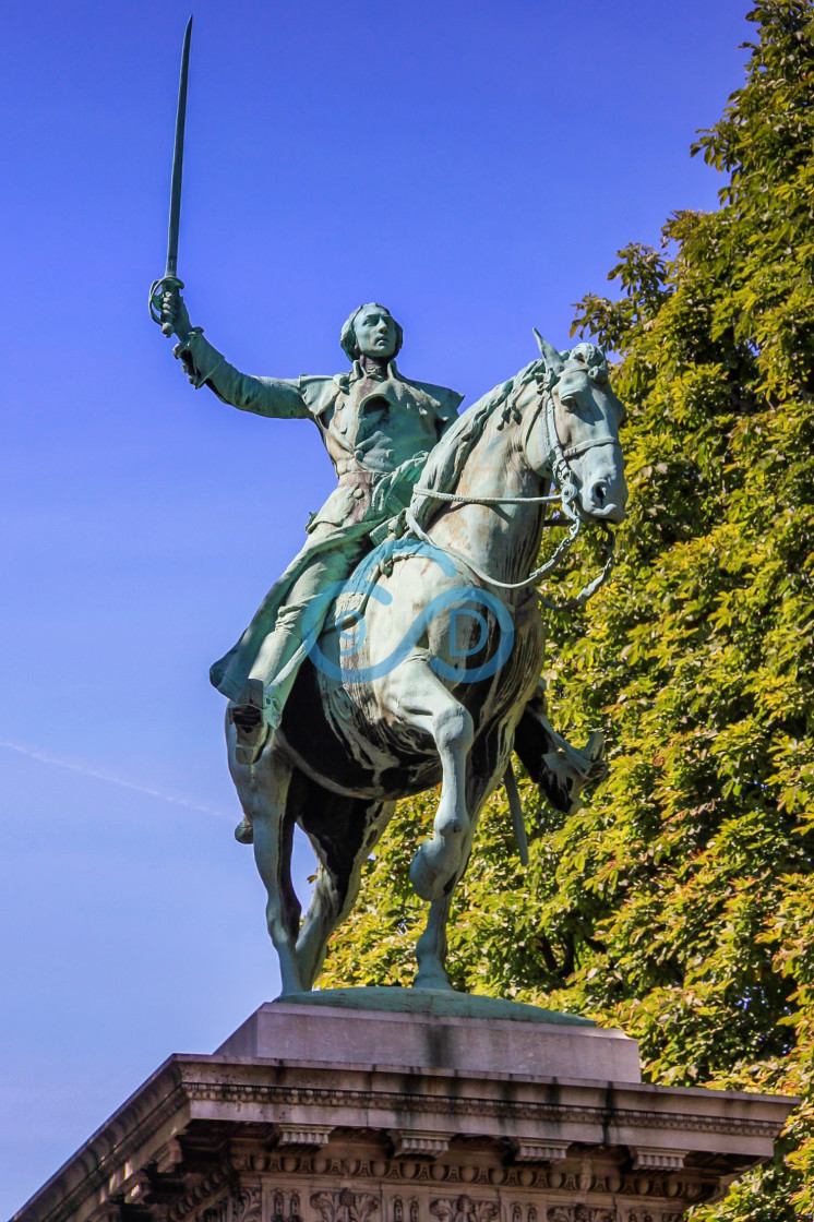 "Lafayette Statesman Statue" stock image