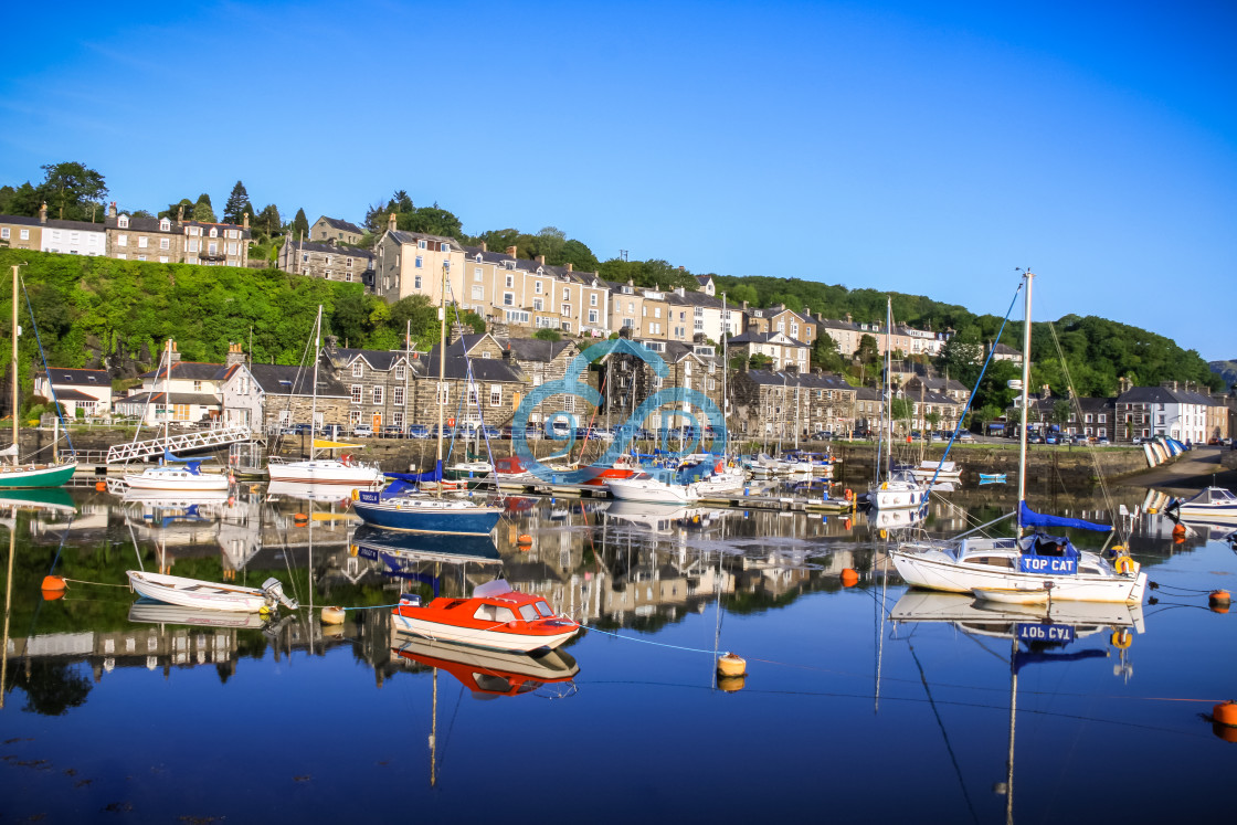 "Porthmadog Harbour" stock image