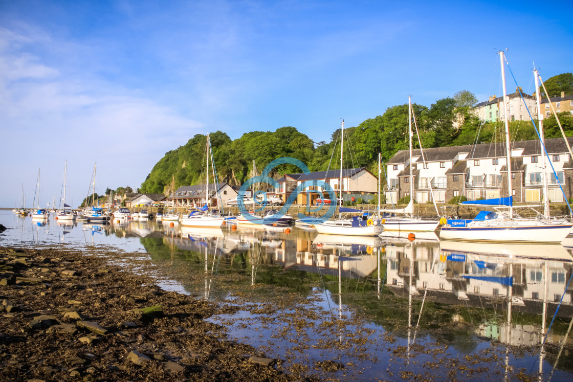 "Porthmadog Harbour" stock image