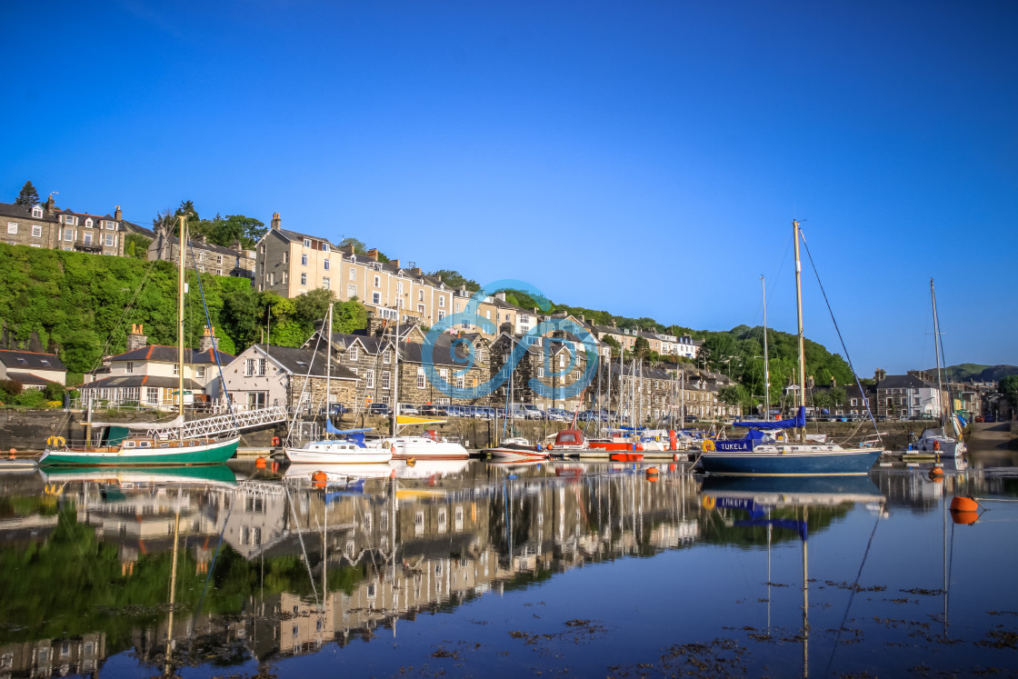 "Porthmadog Harbour" stock image