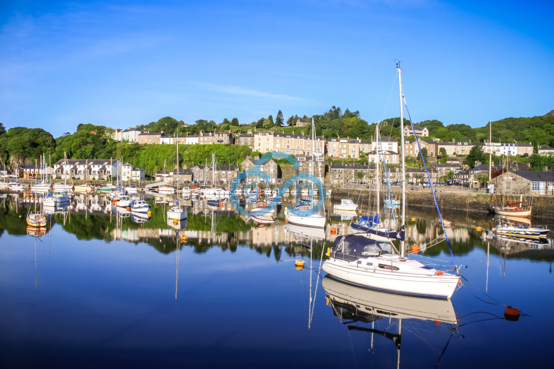 "Porthmadog Harbour" stock image