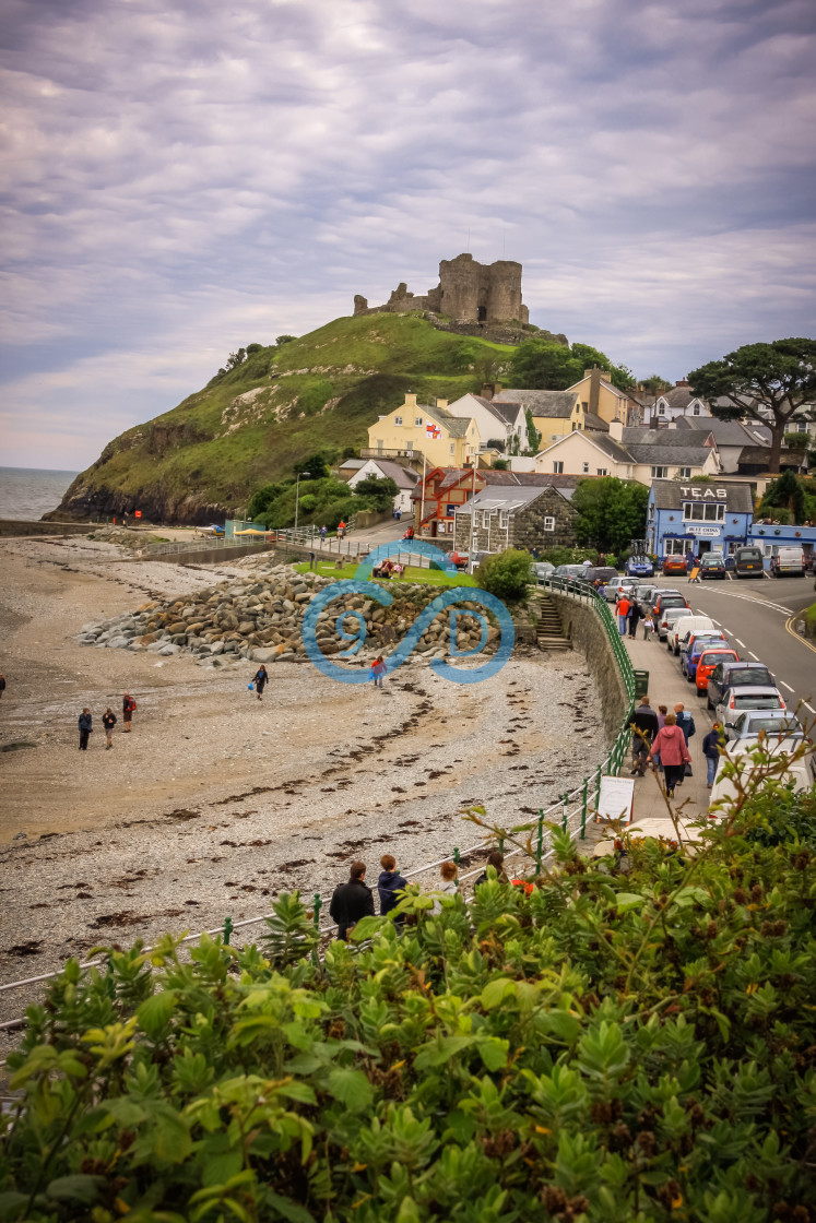 "Criccieth Castle & Town" stock image