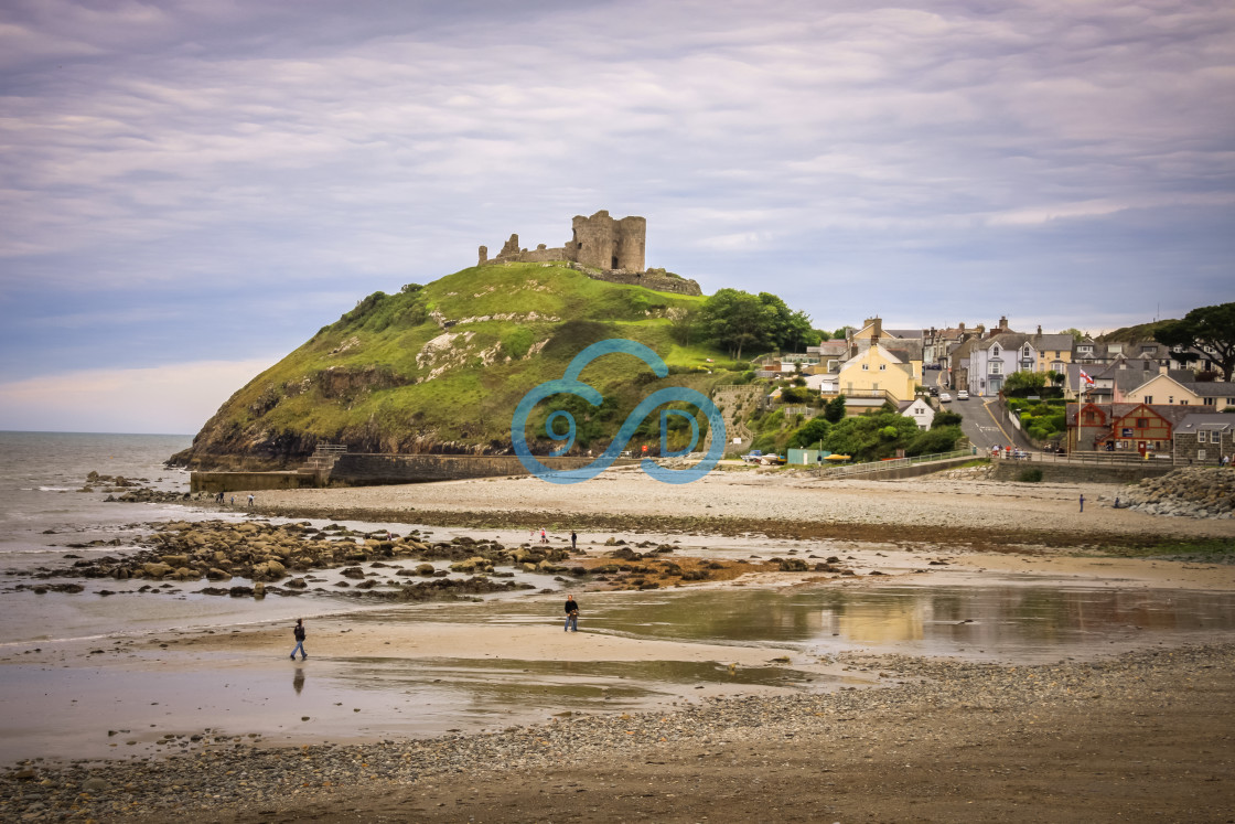 "Criccieth Castle & Town" stock image