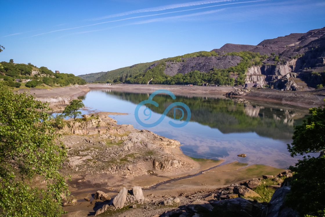 "Dinorwic Quarry, North Wales" stock image