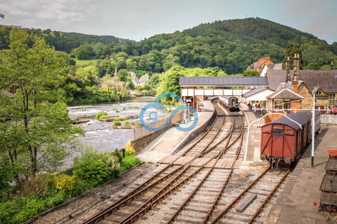 "Llangollen Railway, North Wales" stock image