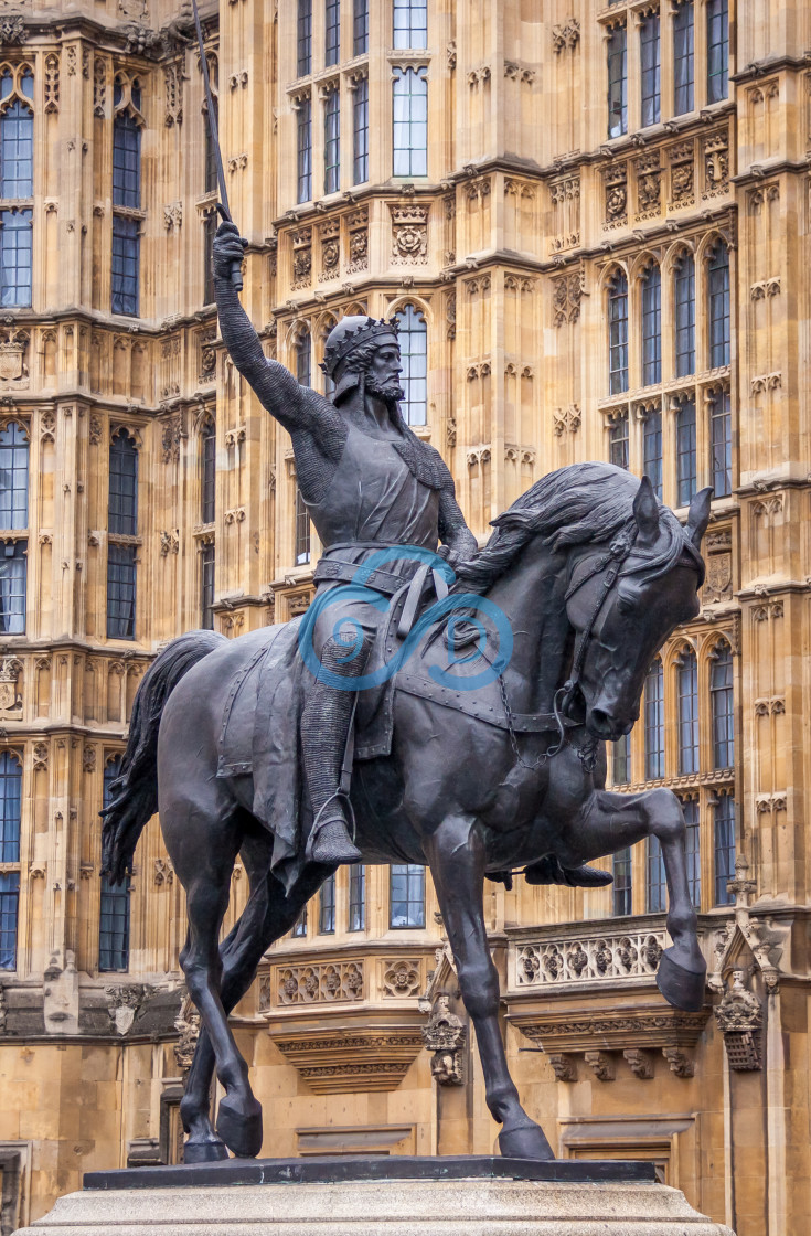 "King Richard I Statue, London" stock image