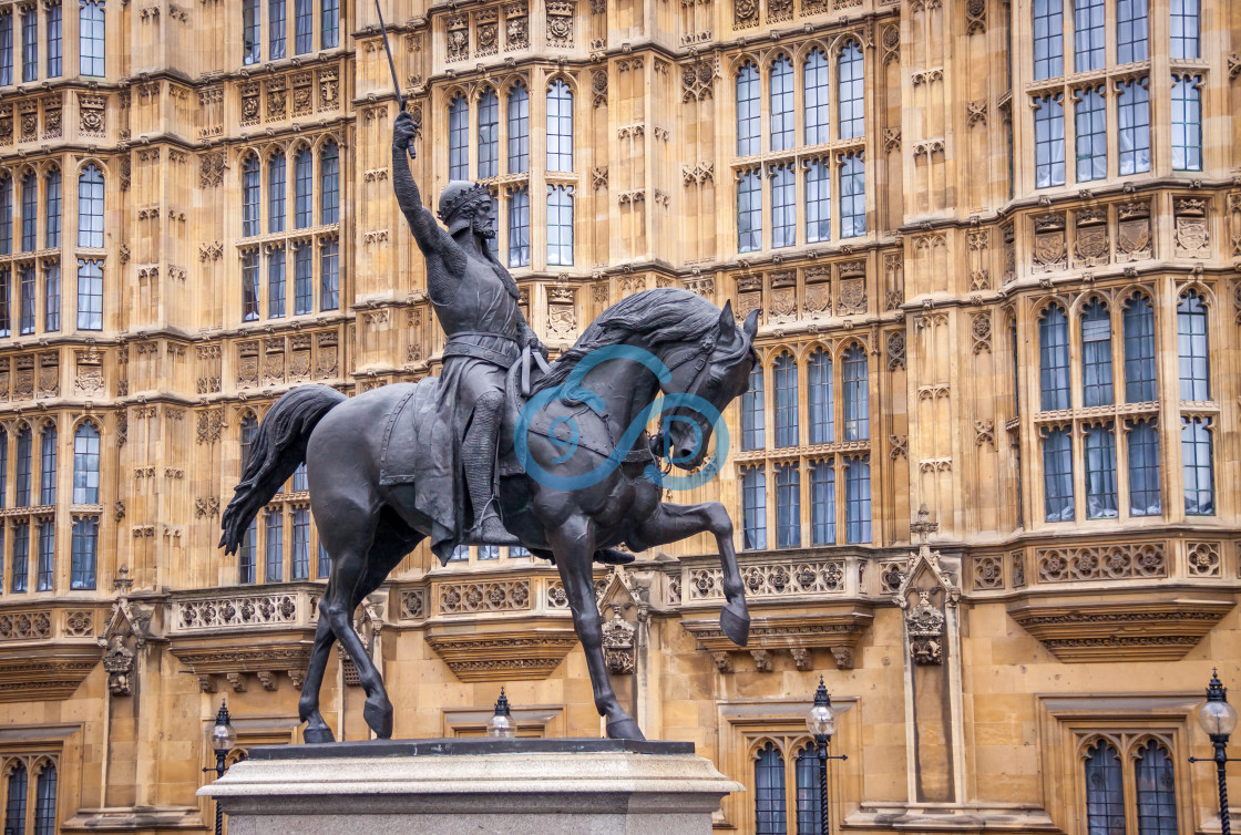 "King Richard I Statue, London" stock image