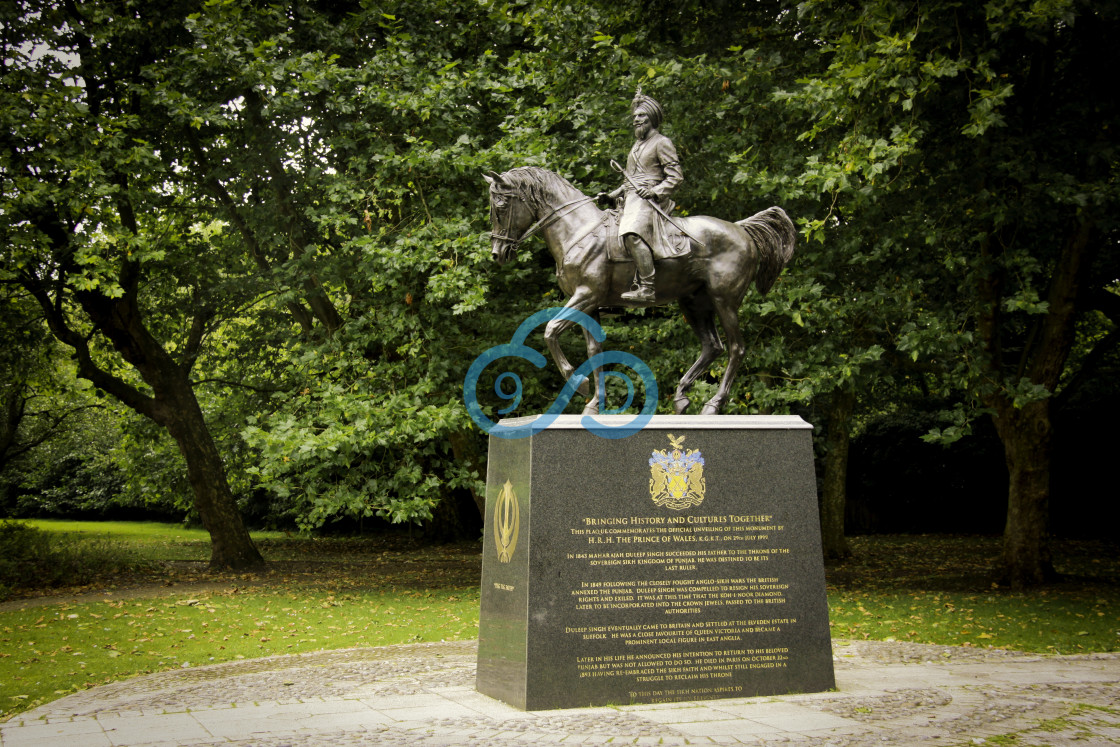 "Maharaja Duleep Singh Memorial Statue" stock image