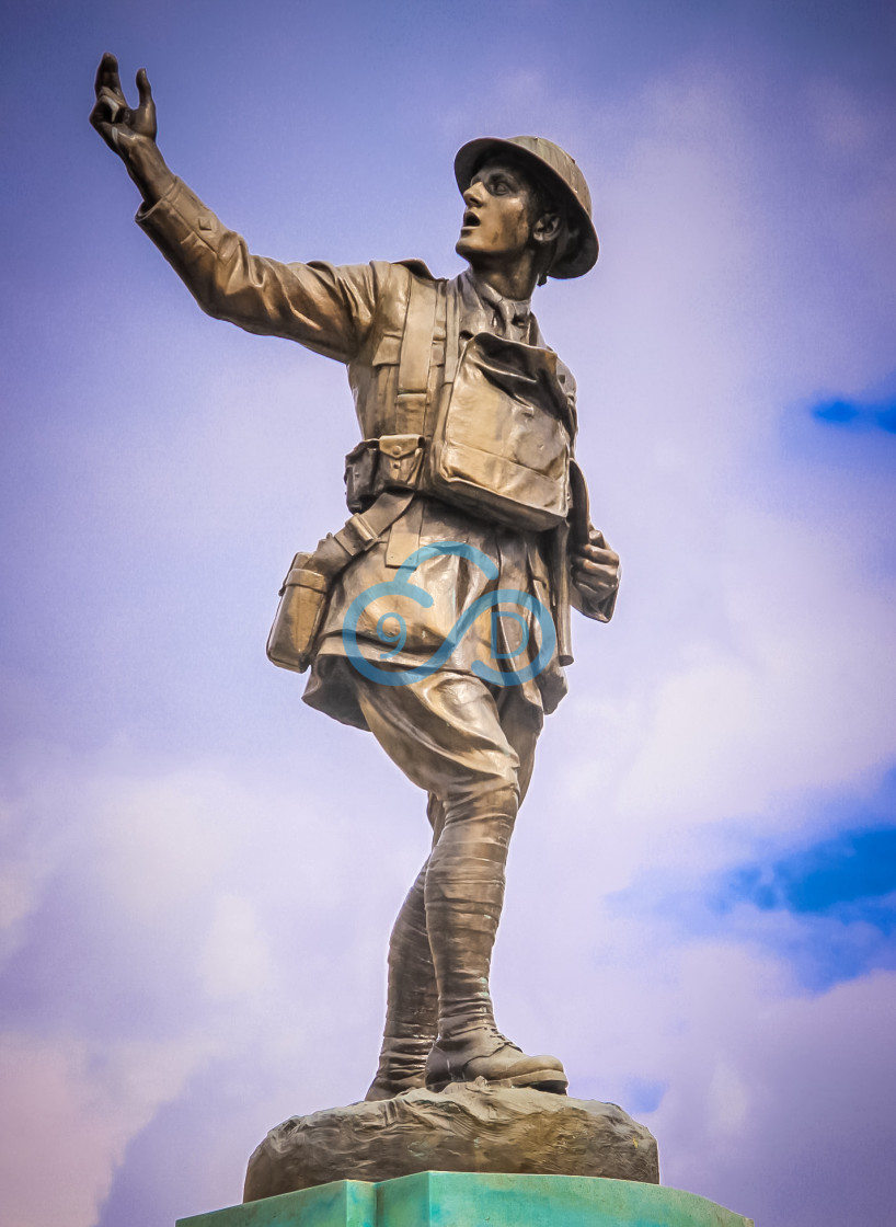 "The War Memorial at Nottingham High School" stock image