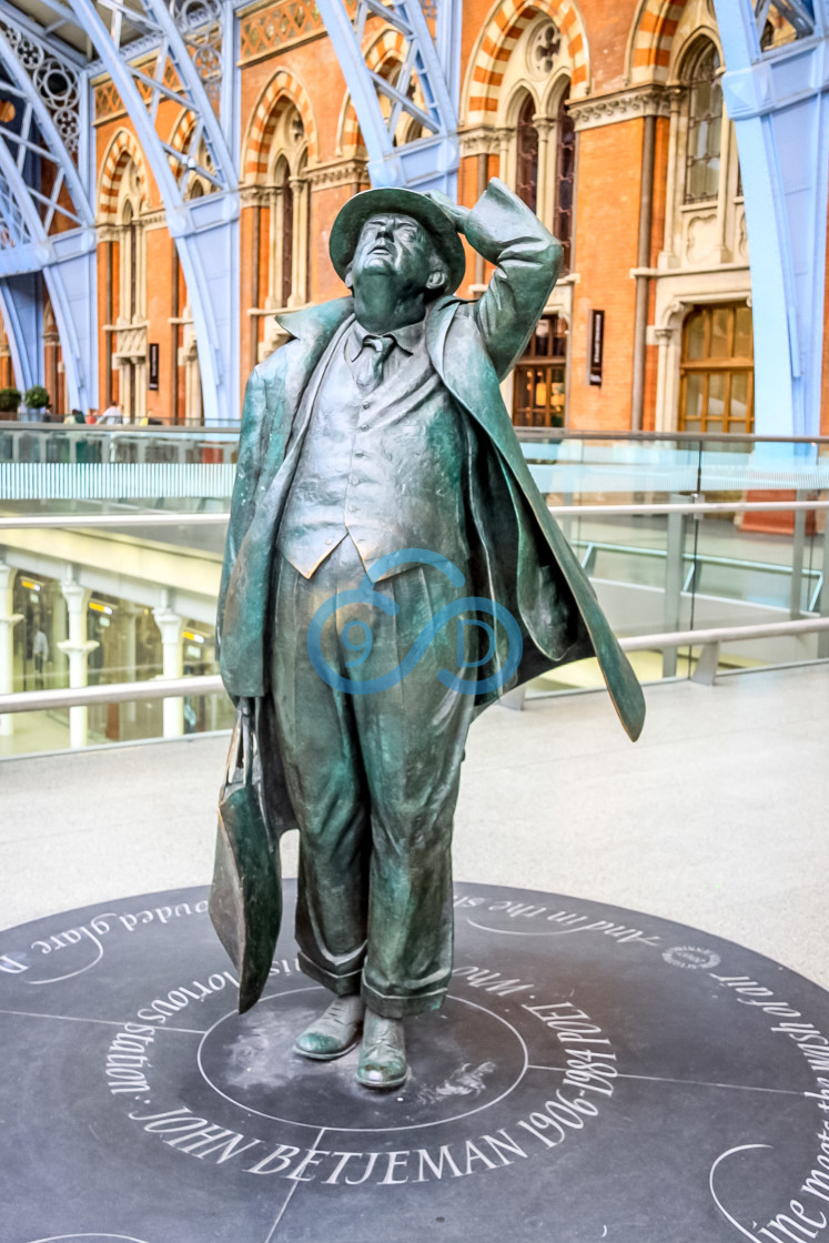 "John Betjeman Statue" stock image