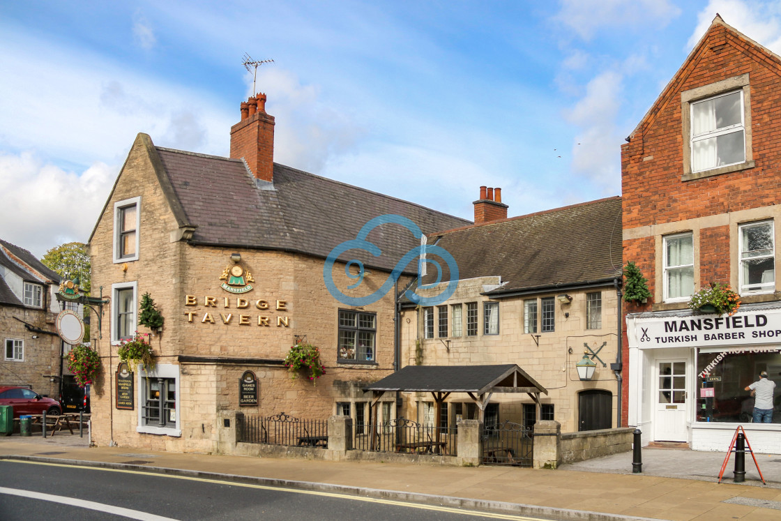 "Bridge Tavern, Mansfield" stock image