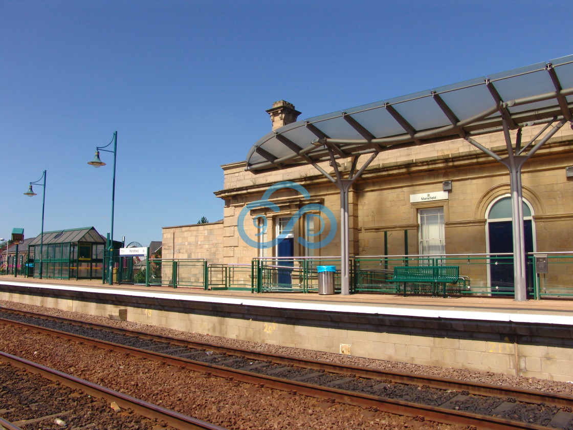 "Mansfield Train Station" stock image