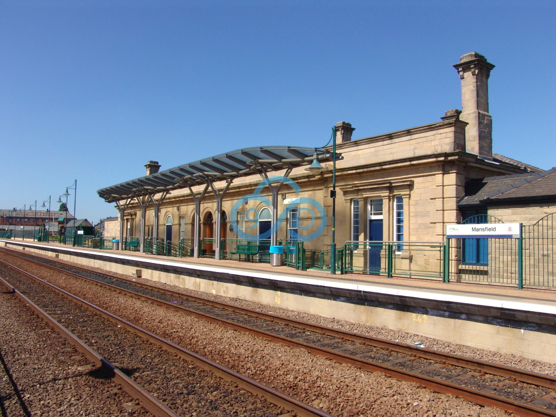 "Mansfield Train Station" stock image