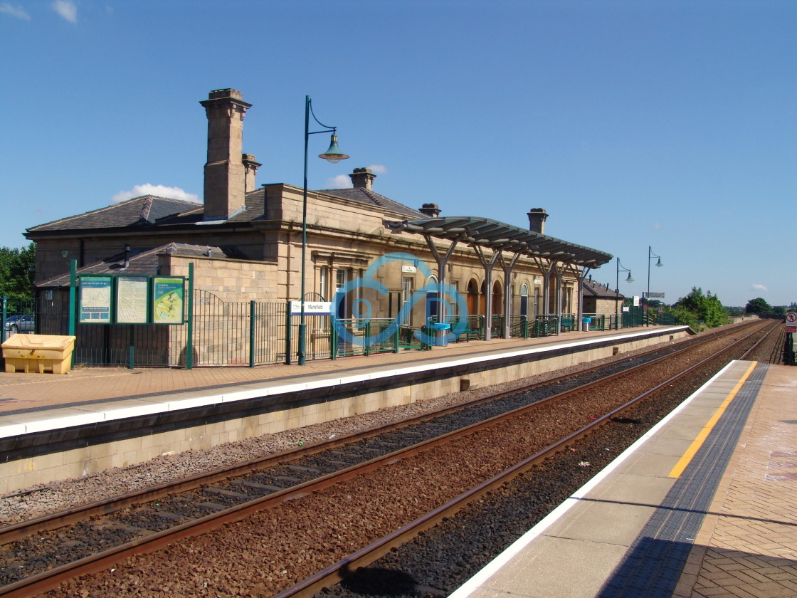 "Mansfield Train Station" stock image