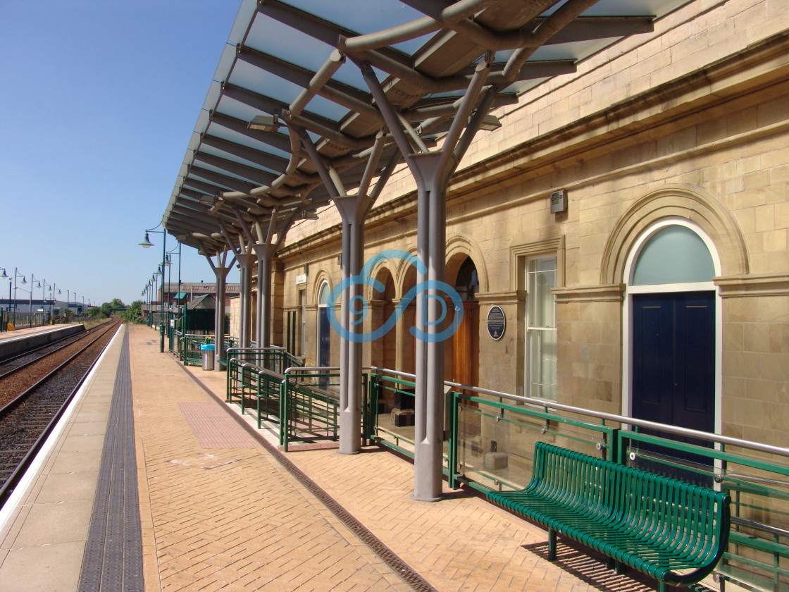 "Mansfield Train Station" stock image