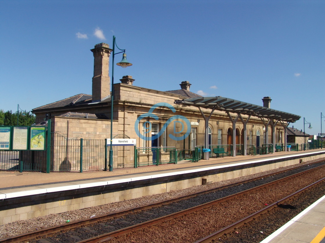 "Mansfield Train Station" stock image