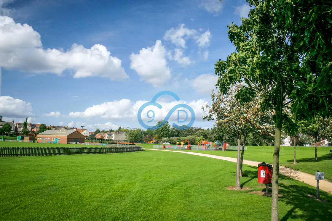 "Chesterfield Road Park, Mansfield" stock image