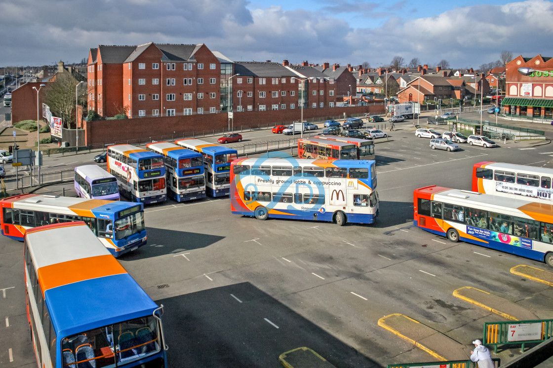 "The Old Bus Station, Mansfield" stock image