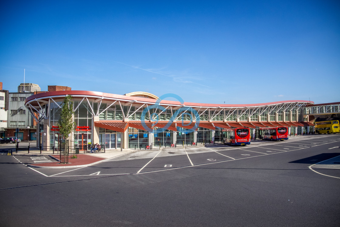 "The New Bus Station, Mansfield" stock image