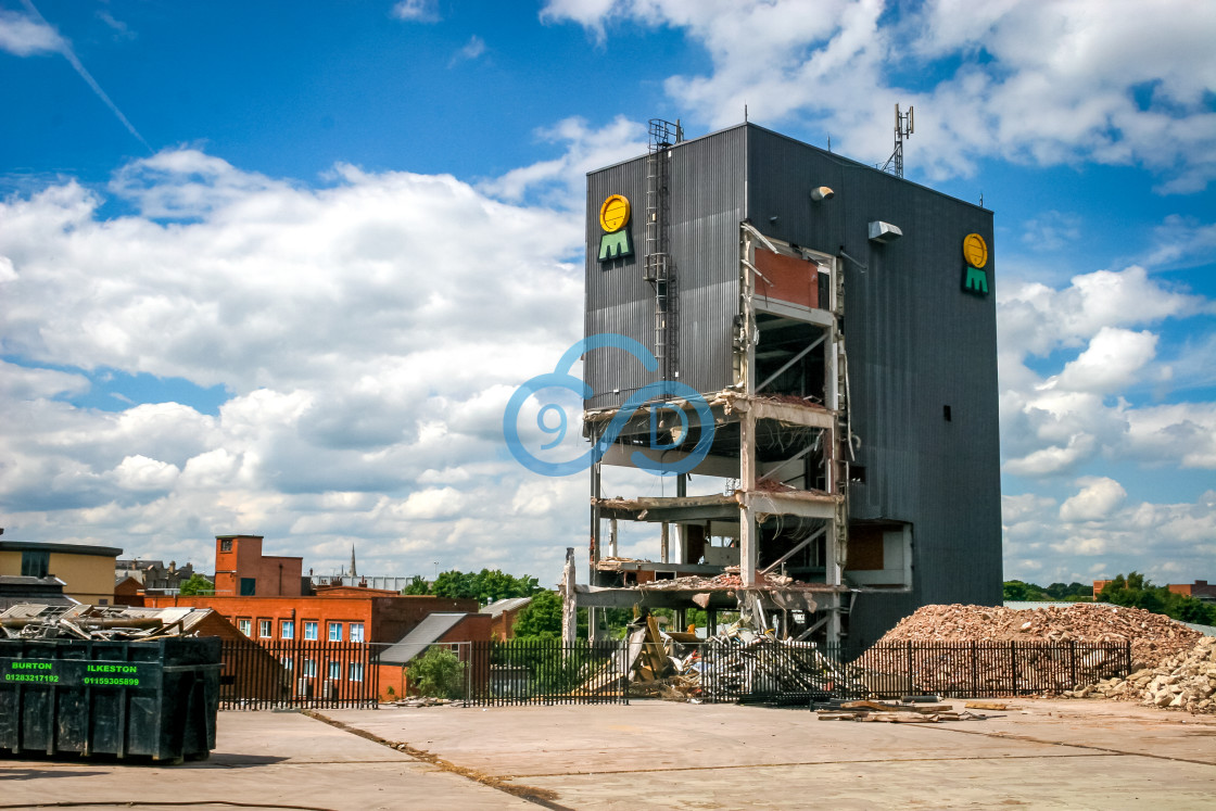 "Mansfield Brewery Demolition" stock image