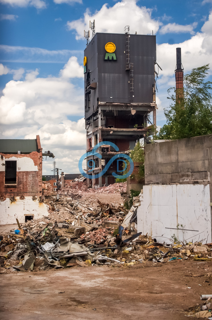 "Mansfield Brewery Demolition" stock image