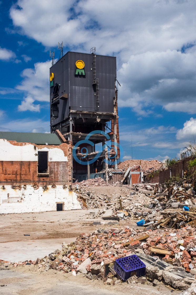 "Mansfield Brewery Demolition" stock image