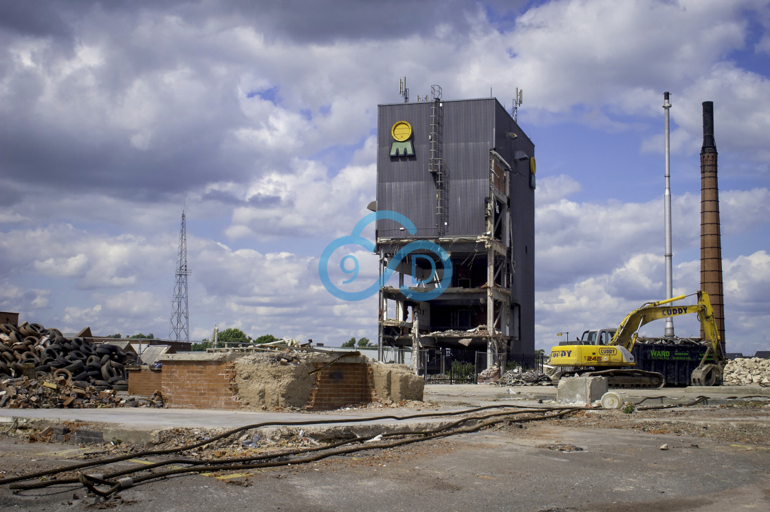 "Mansfield Brewery Demolition" stock image