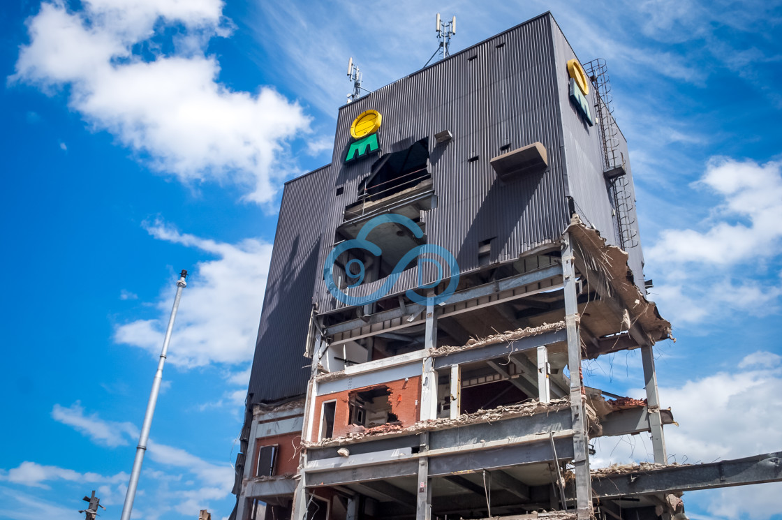 "Mansfield Brewery Demolition" stock image