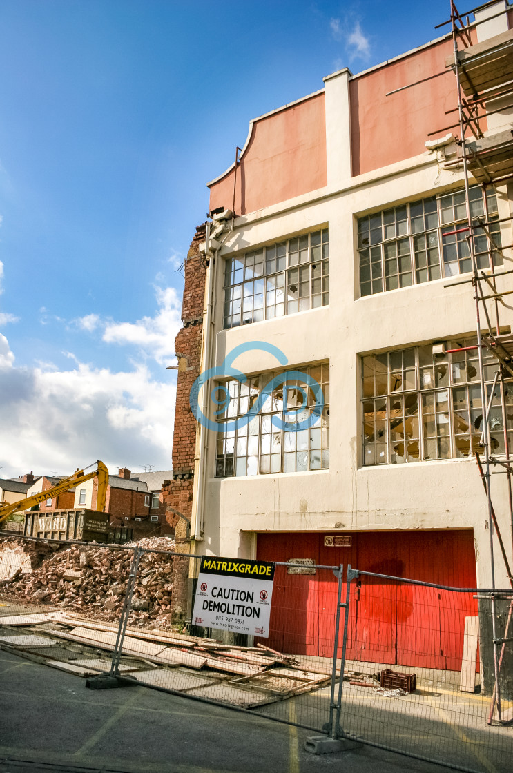 "Mansfield Shoe Company Demolition" stock image