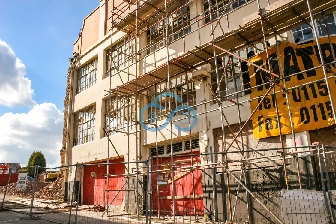 "Mansfield Shoe Company Demolition" stock image