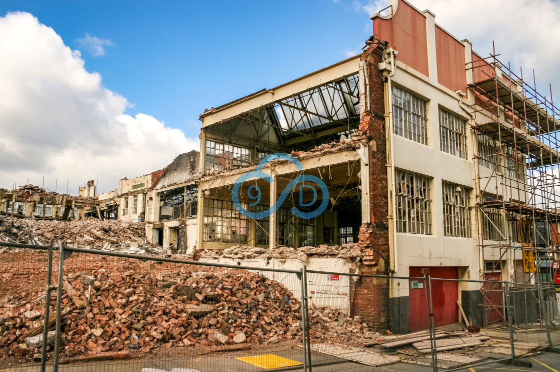 "Mansfield Shoe Company Demolition" stock image