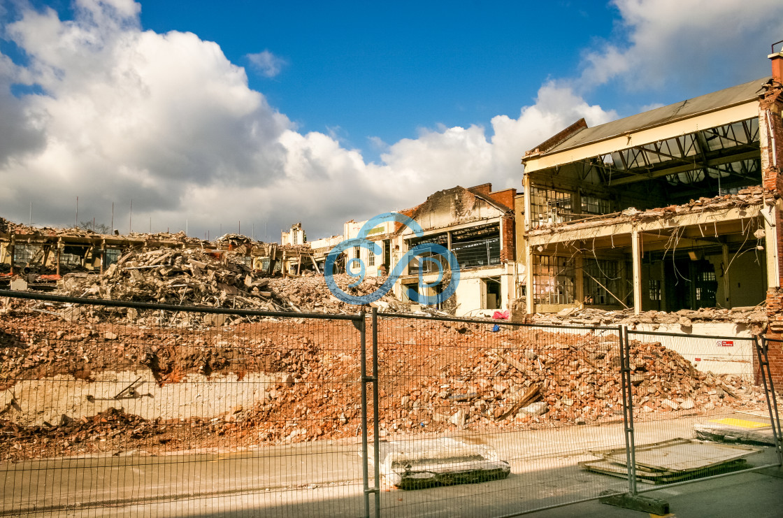 "Mansfield Shoe Company Demolition" stock image