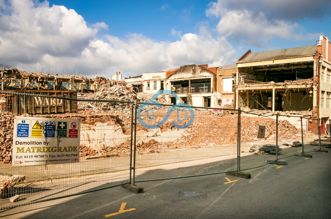 "Mansfield Shoe Company Demolition" stock image