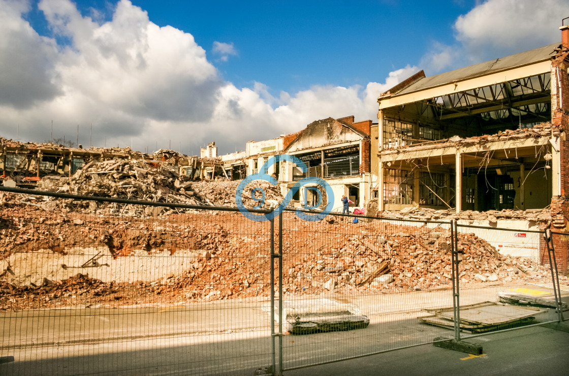 "Mansfield Shoe Company Demolition" stock image