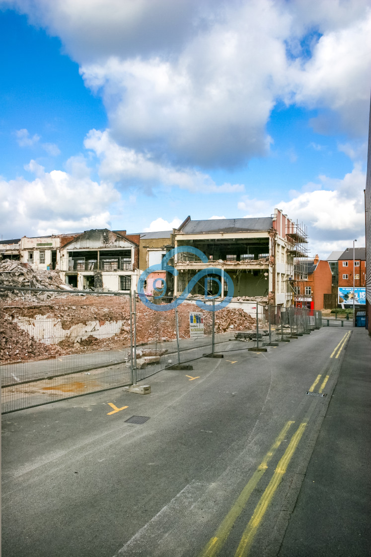 "Mansfield Shoe Company Demolition" stock image