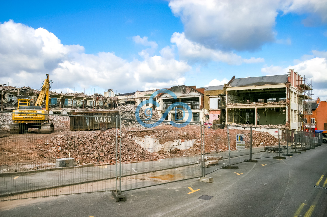 "Mansfield Shoe Company Demolition" stock image