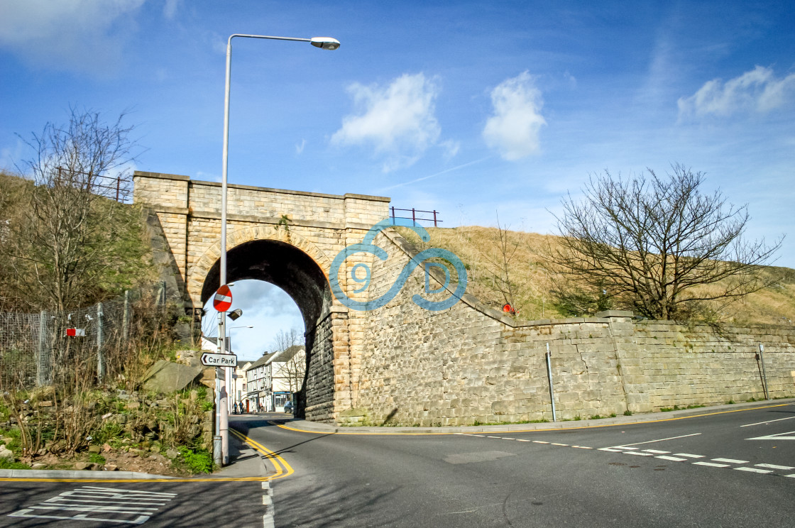 "Railway Bridge over Toothill Lane, Mansfield" stock image