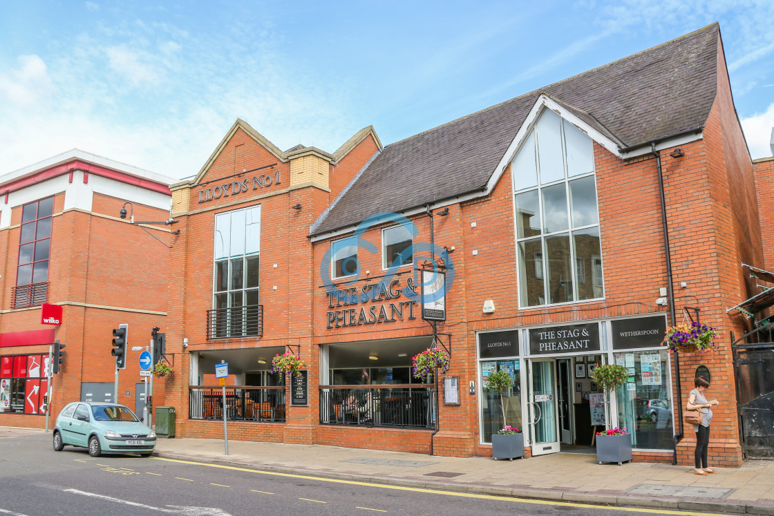 "Stag and Pheasant Public House, Mansfield" stock image