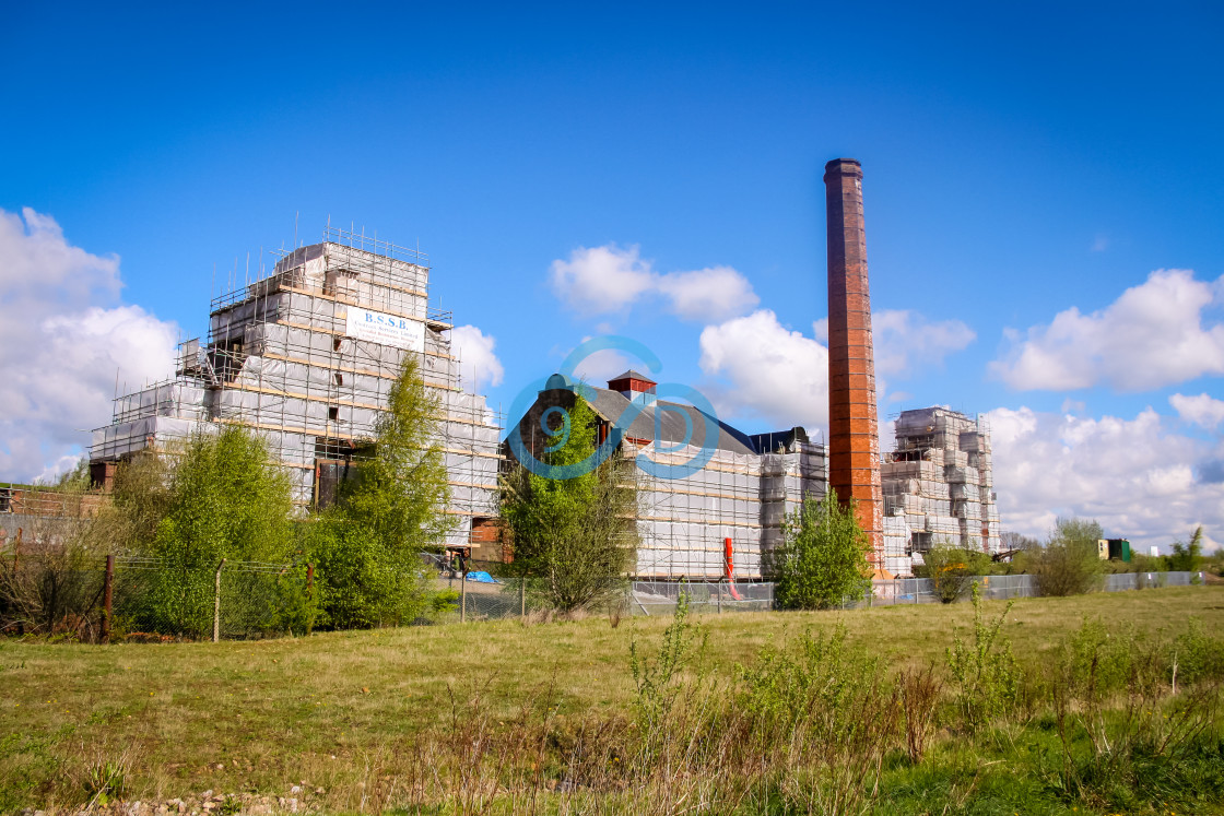 "Pleasley Colliery Renovation" stock image