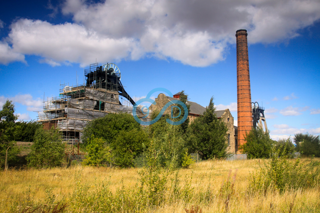 "Pleasley Colliery Renovation" stock image