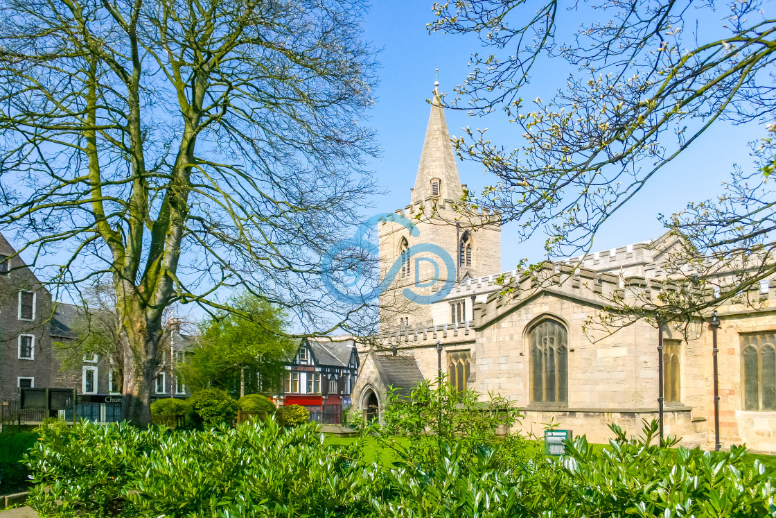 "St Peter and St Paul's Church, Mansfield" stock image