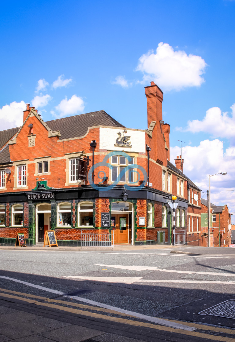 "The Black Swan Public House, Mansfield" stock image