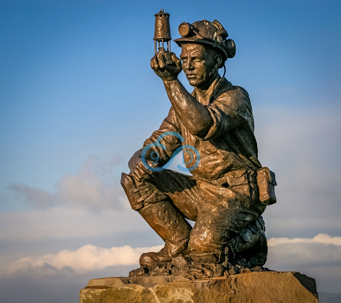 "Silverhill Miner Statue" stock image