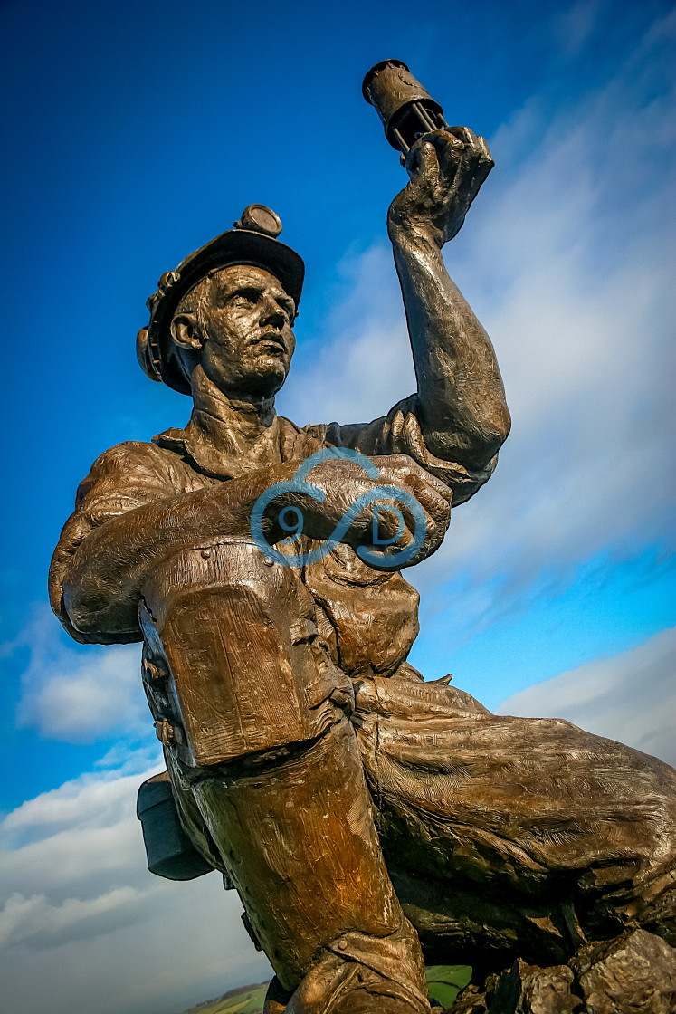 "Silverhill Miner Statue" stock image