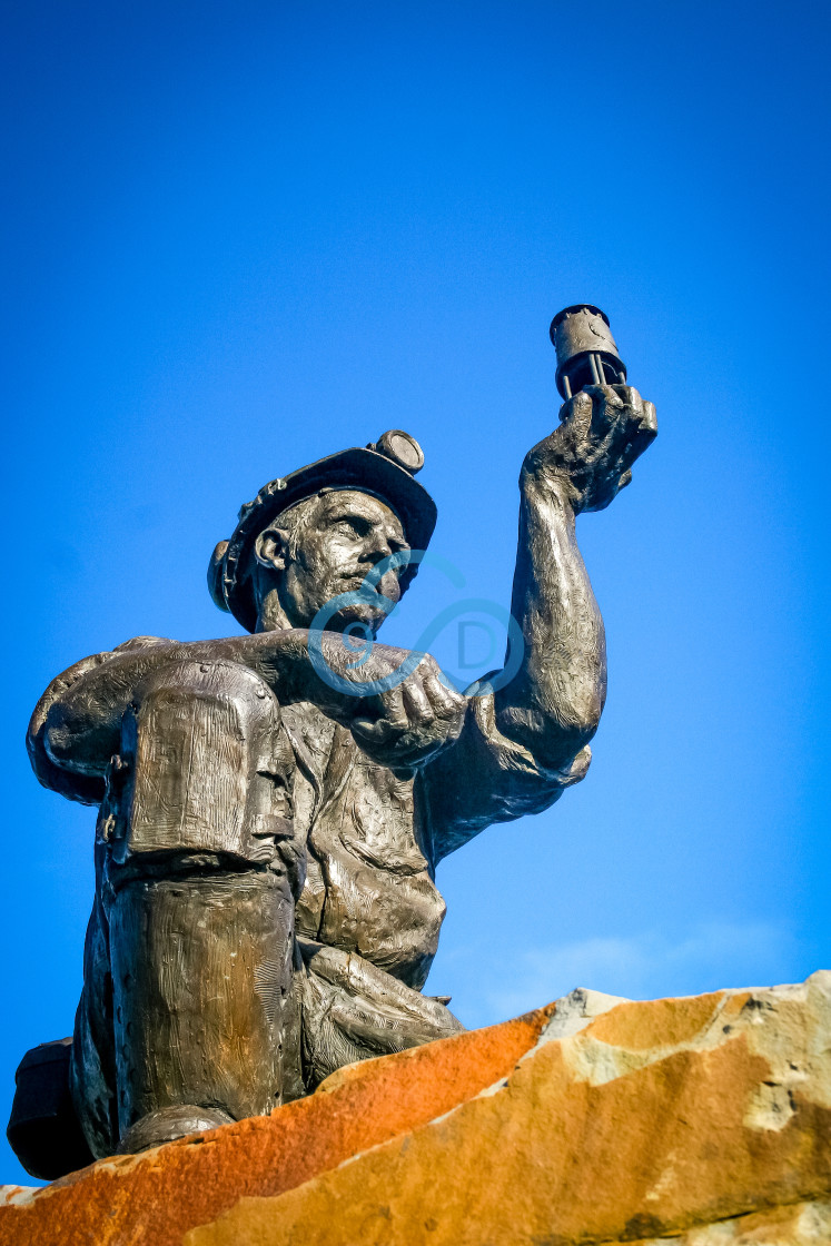 "Silverhill Miner Statue" stock image